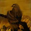 Gaston SUISSE (1896-1988) - Aigle Gymnogène branché se retournant, vers 1931.